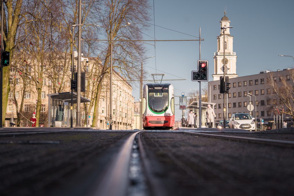 Tramvajs Liepājas ielās